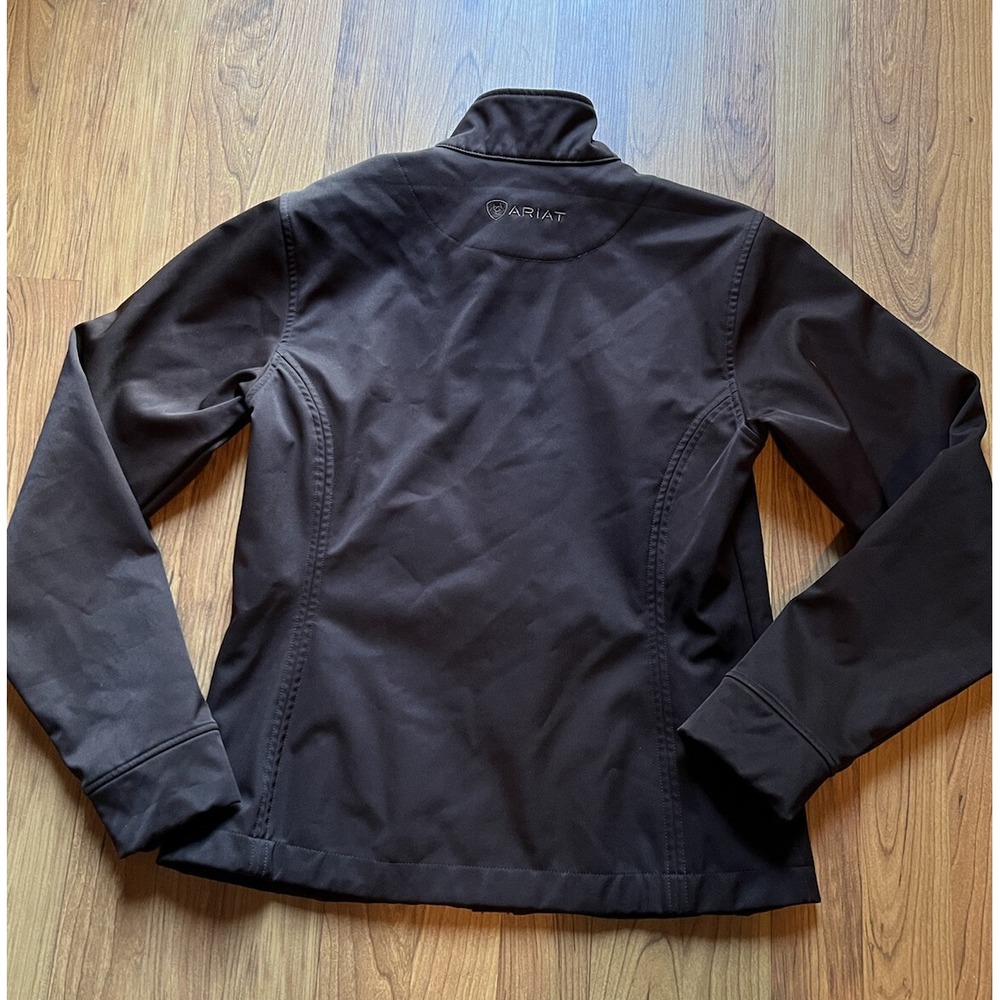 Ariat Jacket Womens Small Brown SoftShell Western Embroidered Aztec Zip Rodeo‎ - Picture 10 of 12